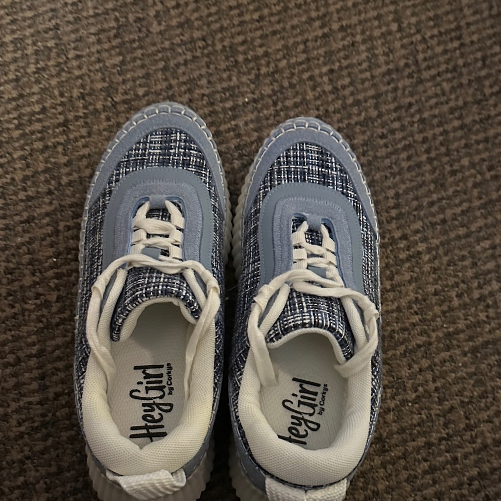 Corkys Navy Checkered Women's Sneakers